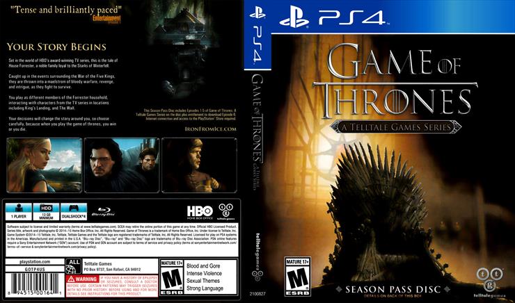  Covers PS4 - Game of Thrones PS4 - Cover.jpg