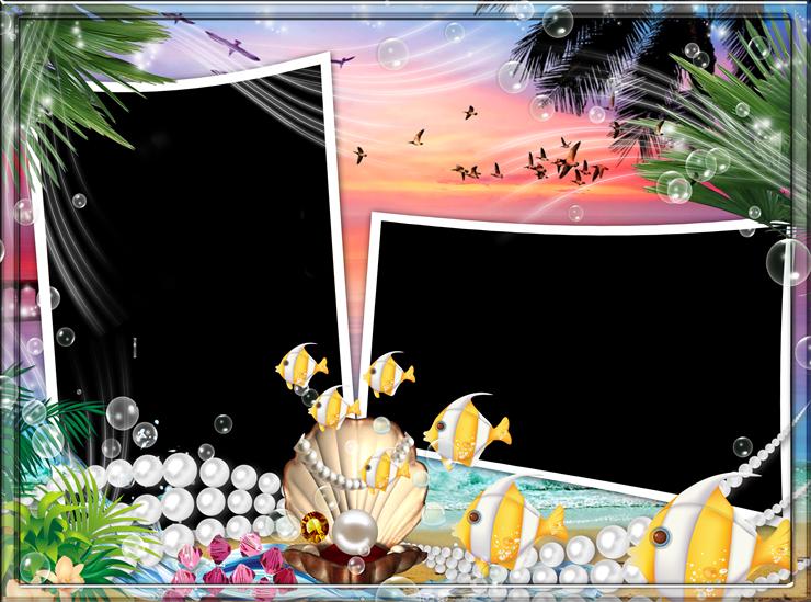 Ramki photoshop Rozne - wakacje w tropiku 1.png