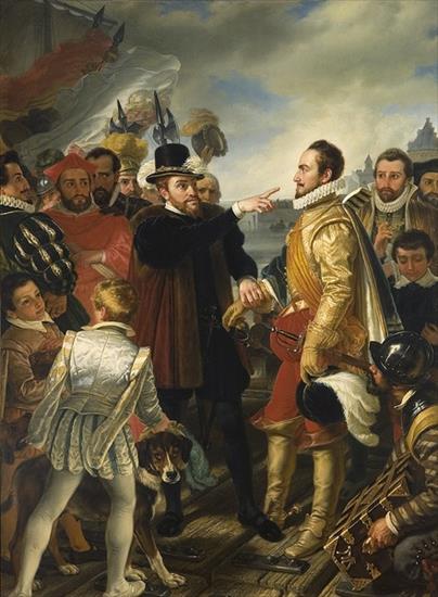 Postacie - Filip II i ks. Wilhelm I ks.Oranii 1533-1584.jpg