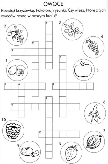  Kolorowanki - Krzyżówki Zagadki Dla Dzieci - Krzyżówki 90.JPG